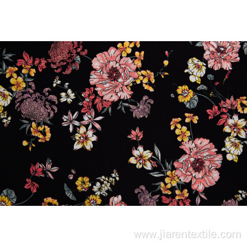 Wholesale Red Chrysanthemum Wild Flowers Printed Fabrics